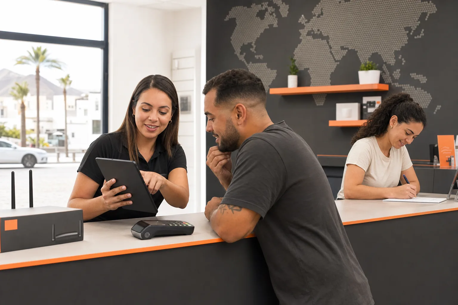 Atención presencial para telecomunicaciones, envíos de dinero y servicios de cuenta